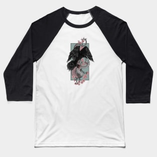 Crow and snake Baseball T-Shirt